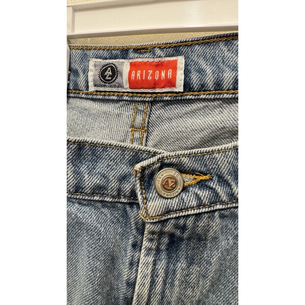 Vintage‎ Women's Arizona Jean High Rise Light Wash Straight Leg Jeans- Size 3
